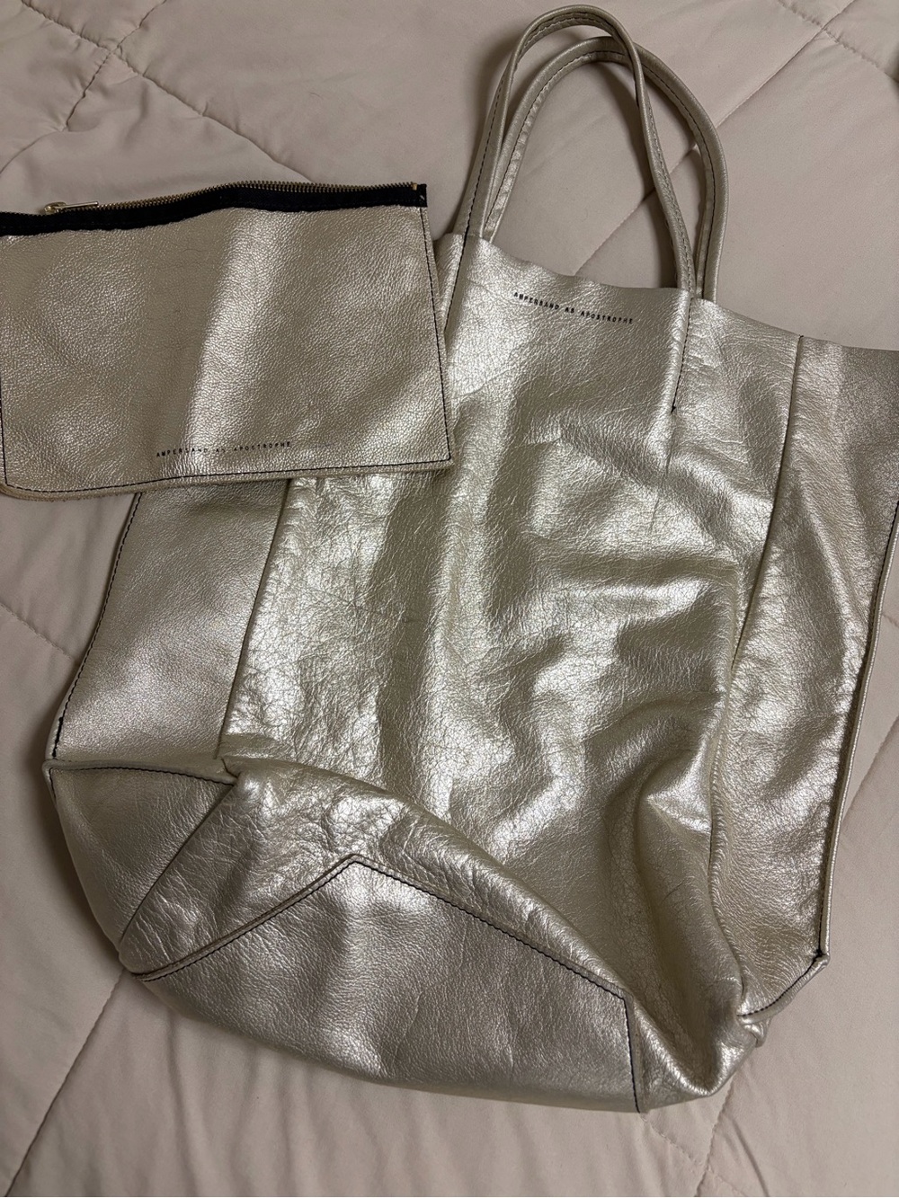 Ampersand As Apostrophe tall tote